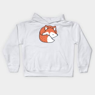 Orange Fox Kids Hoodie